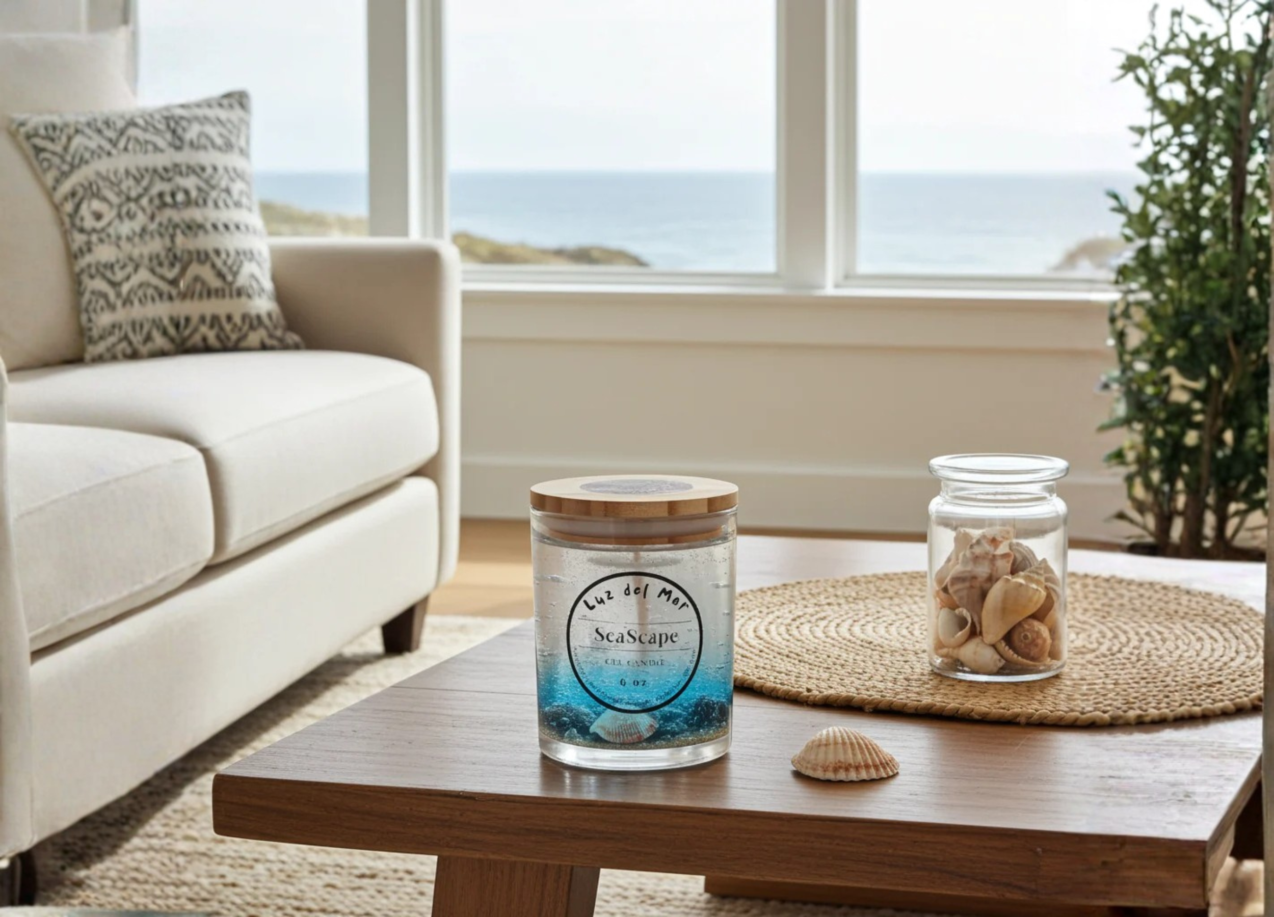 The Gel Candle with Real Sand and Shells: A Piece of Puerto Rico's Coast, on Your Shelf
