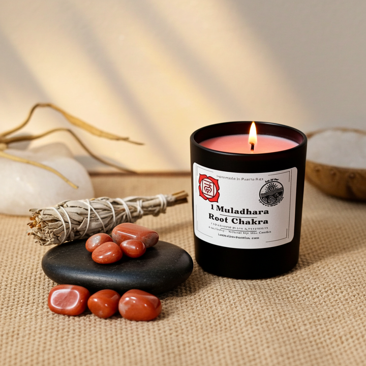 1. Root Chakra 6 oz net wt. Candle (Muladhara)