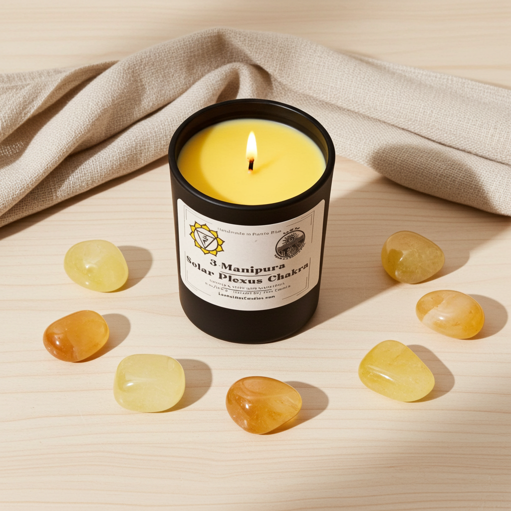 Solar Plexus Chakra Manipura With small stones.