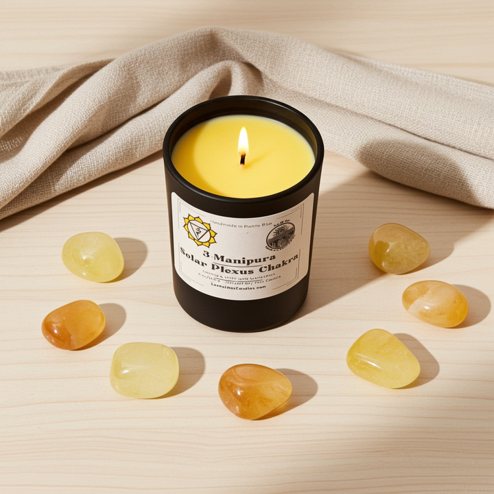 Solar Plexus Chakra Manipura With small stones.