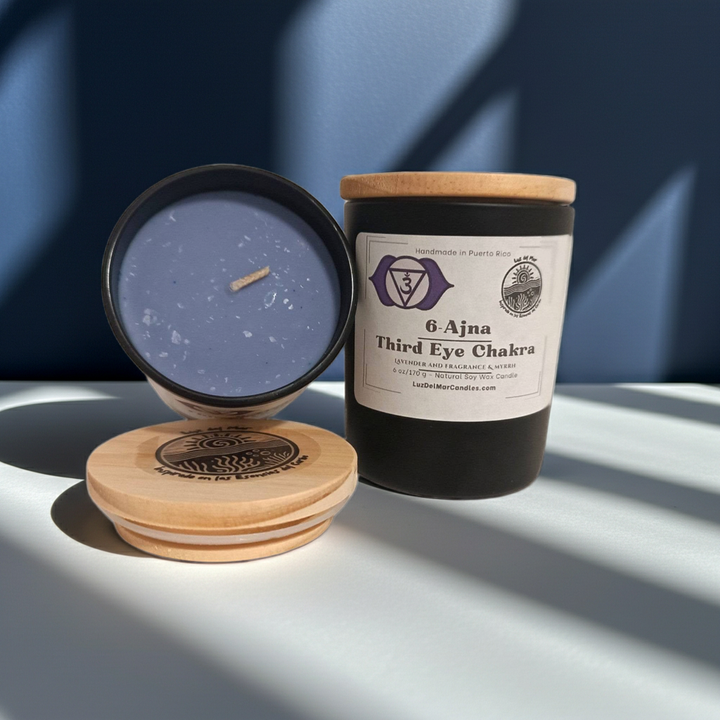 6. Third Eye Chakra 6 oz net wt. Candle (Ajna)