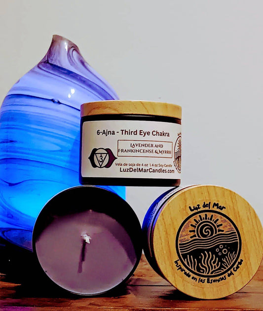 6. Third Eye Chakra 4 oz Candle (Ajna)
