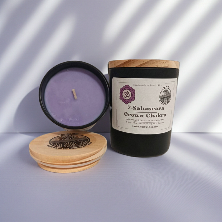 7. Crown Chakra 6 oz net wt. Candle (Sahasrara)