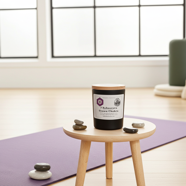 7. Crown Chakra 6 oz net wt. Candle (Sahasrara)