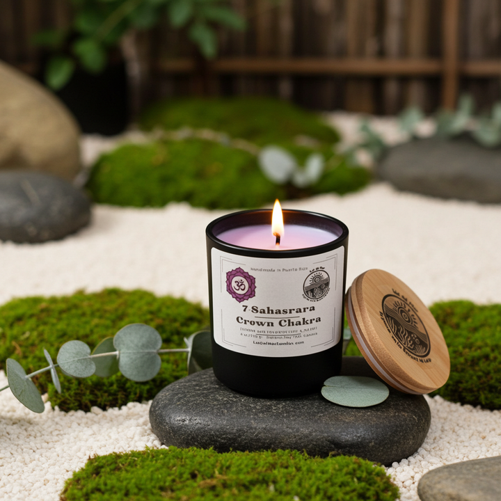 7. Crown Chakra 6 oz net wt. Candle (Sahasrara)