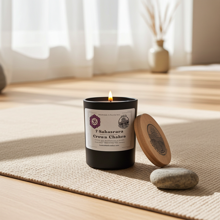 7. Crown Chakra 6 oz net wt. Candle (Sahasrara)