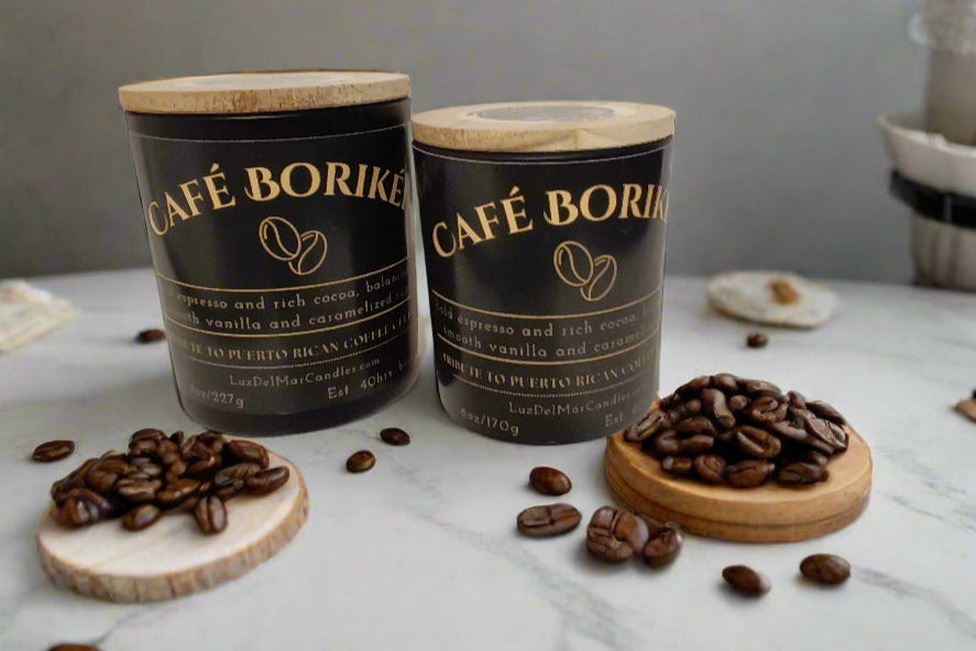 Café Borikén – Coffee Mocha Candle - 8oz & 6oz