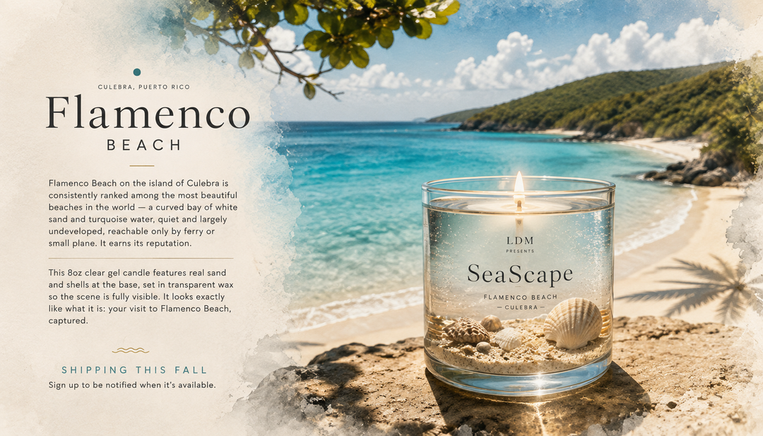 Seascape Flamenco — Gel Candle