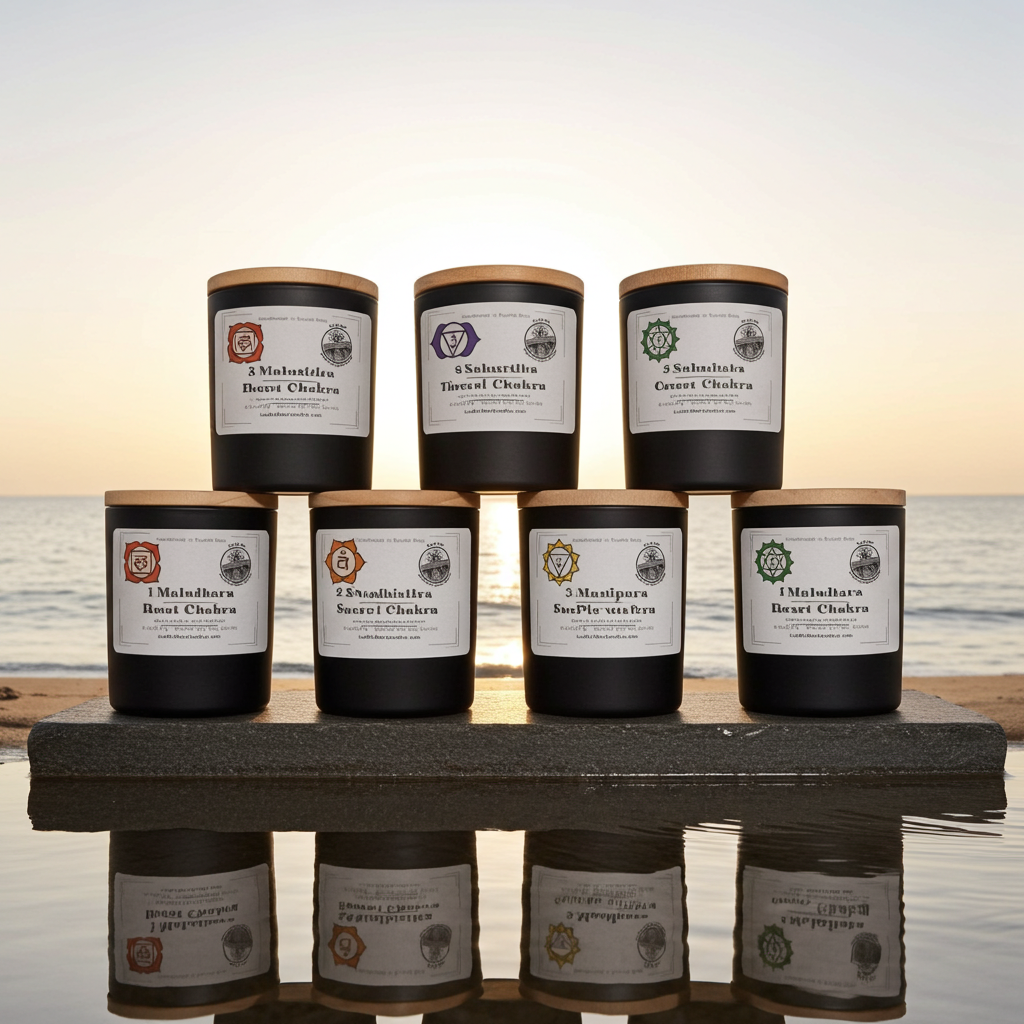 Intention candle set by Luz del Mar Candles
