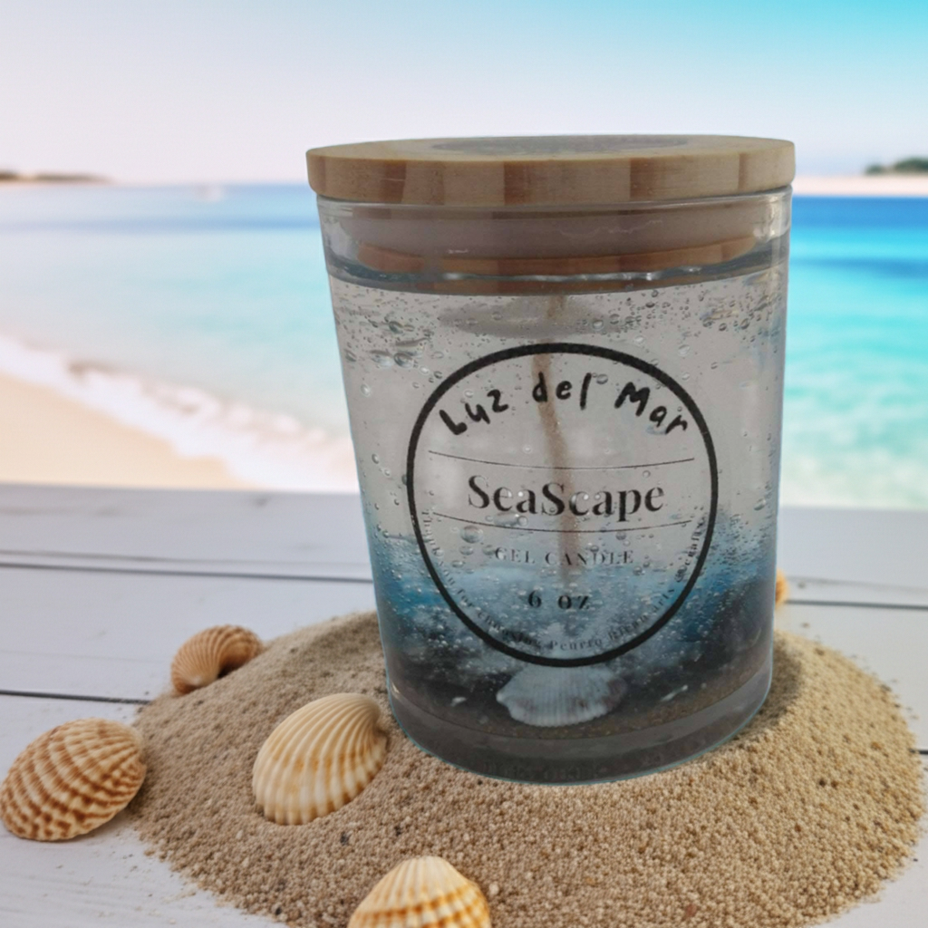 Seascape Gel Candle - Blue Lagoon - 6 oz net wt.