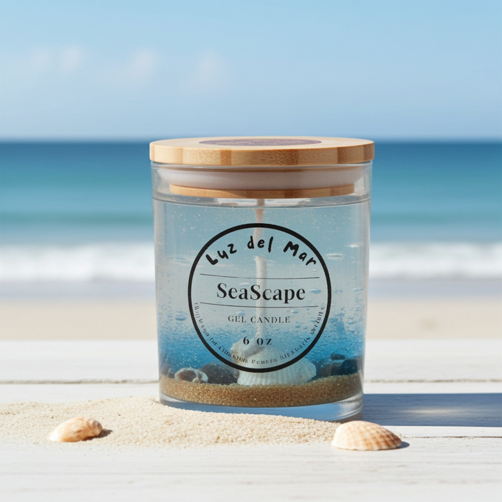 Seascape Gel Candle - Blue Lagoon - 8 oz net wt.