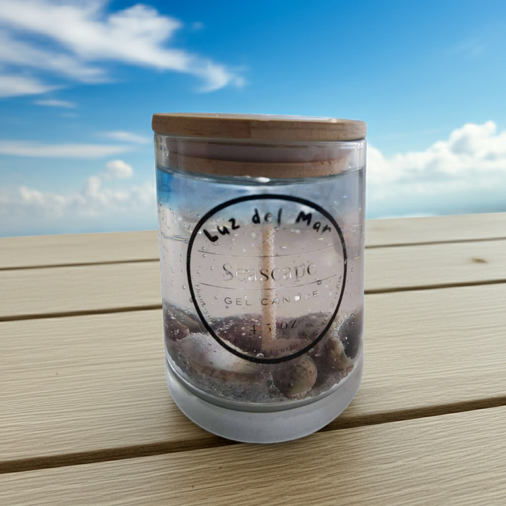 Seascape Gel Candle - Blue Sky - 8 oz net wt.