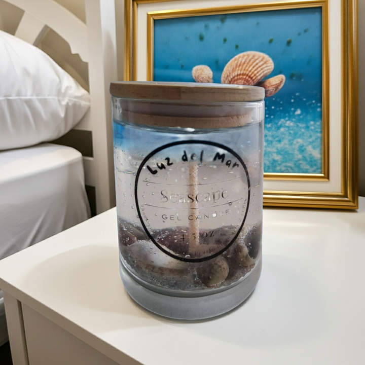 Seascape Gel Candle - Blue Sky - 6 oz net wt.