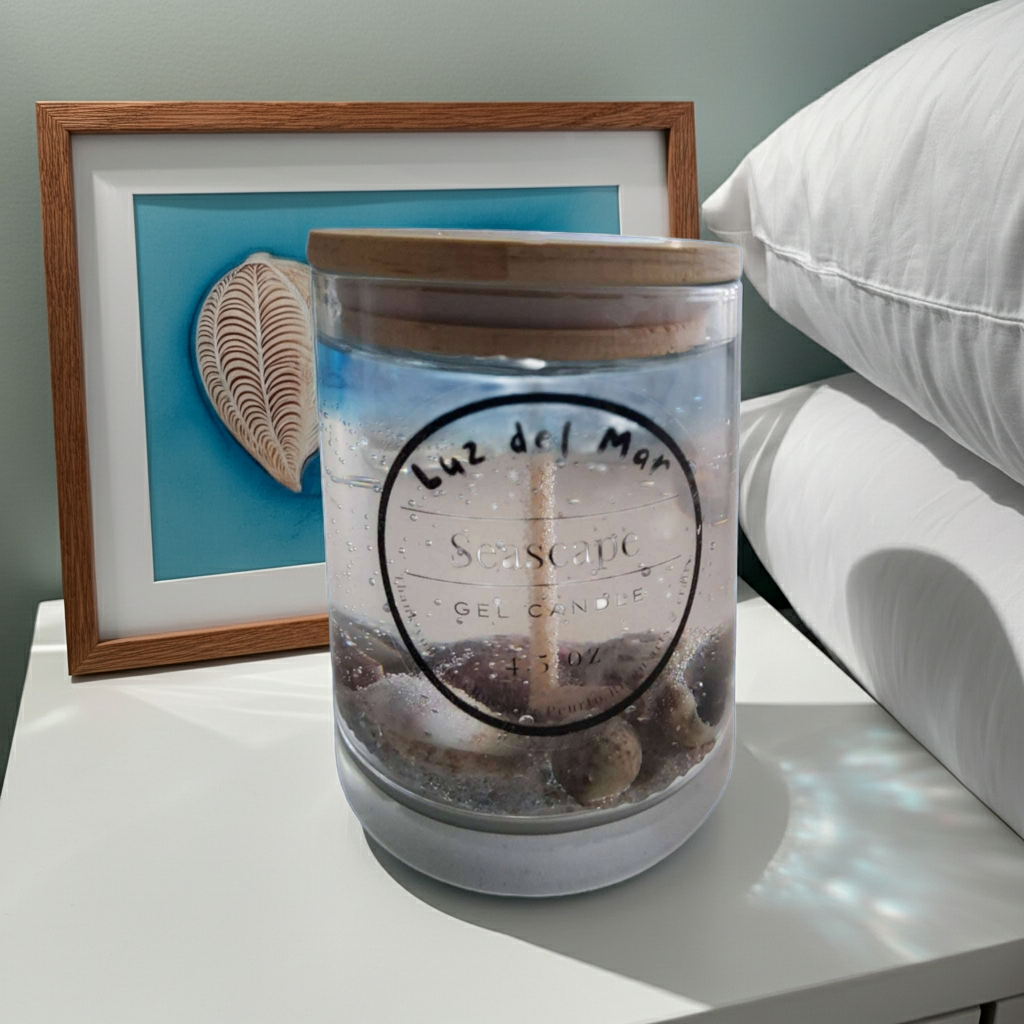 Seascape Gel Candle - Blue Sky - 8 oz net wt.
