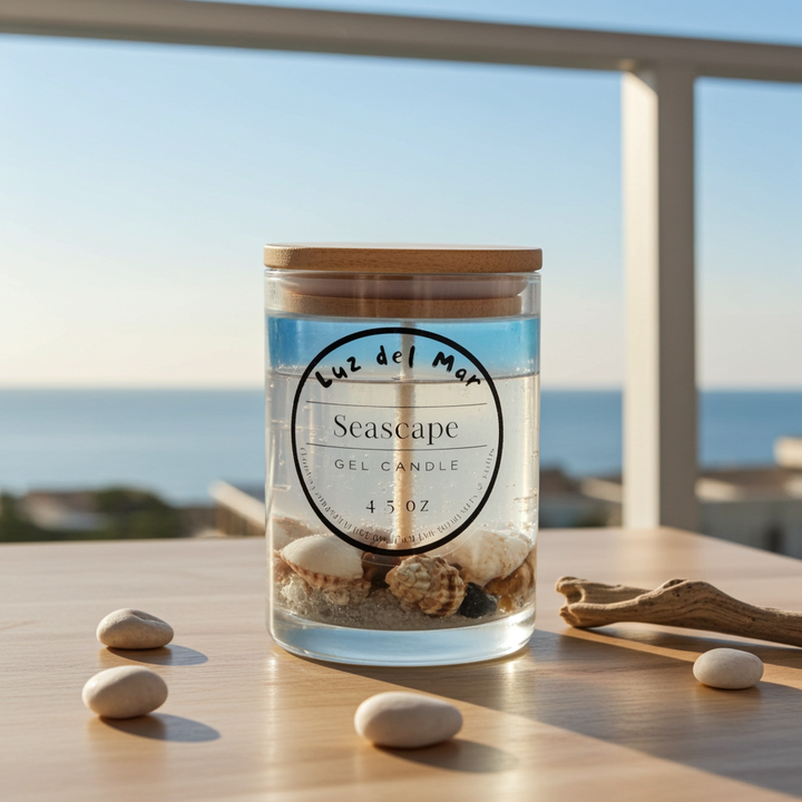 Seascape Gel Candle - Blue Sky - 6 oz net wt.