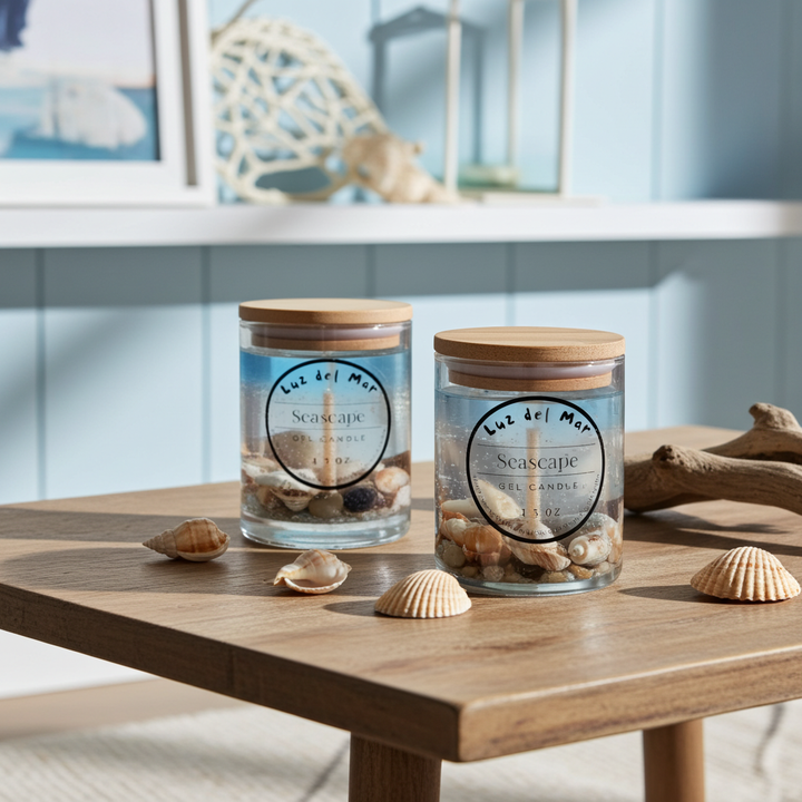 Seascape Gel Candle - Blue Sky - 6 oz net wt.