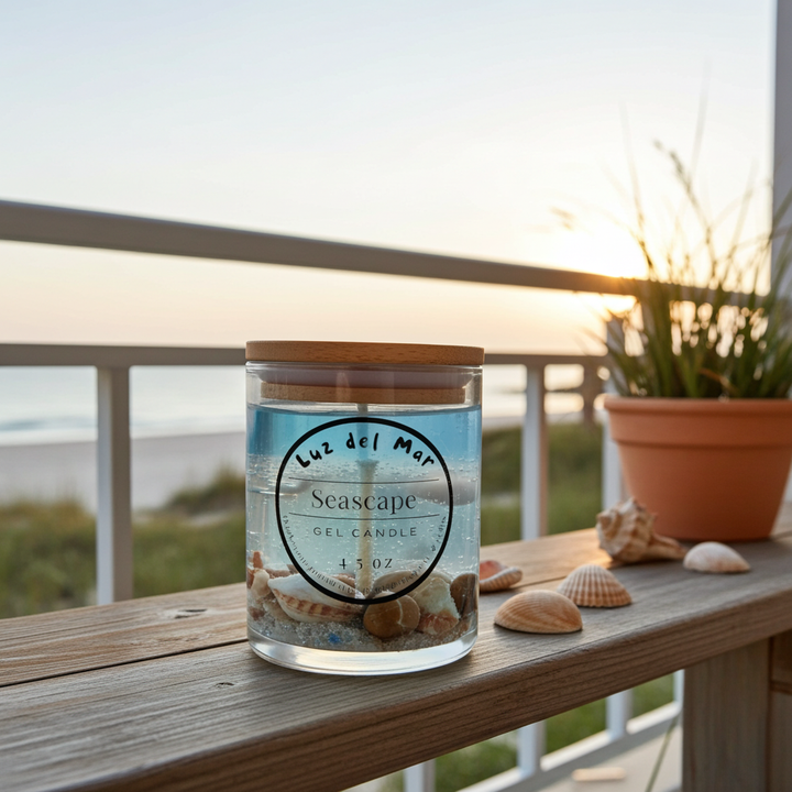 Seascape Gel Candle - Blue Sky - 6 oz net wt.