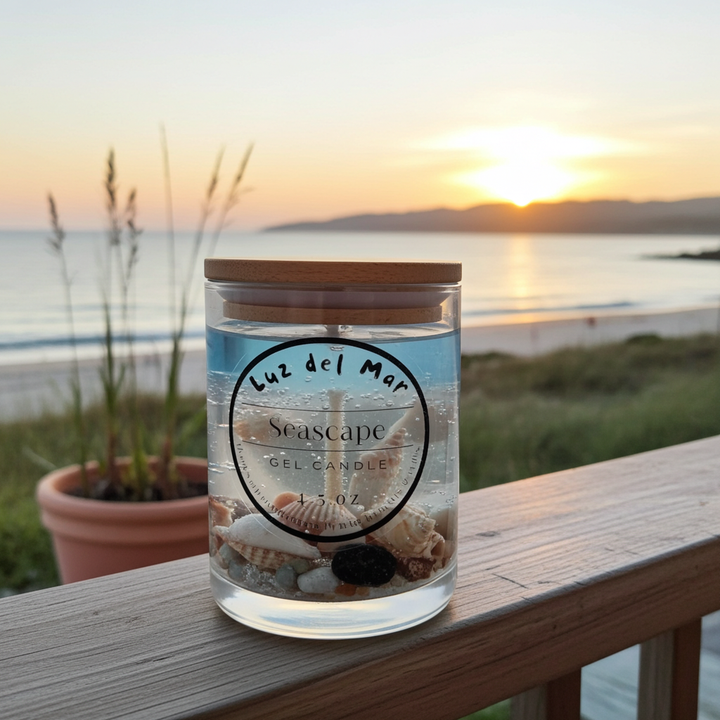 Seascape Gel Candle - Blue Sky - 8 oz net wt.