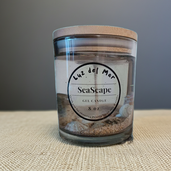 Seascape Gel Candle - Clear - 8 oz net wt.