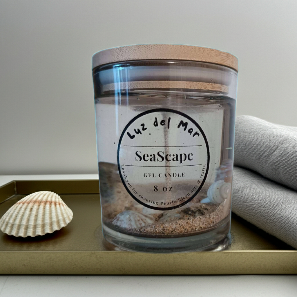 Seascape Gel Candle - Clear - 8 oz net wt.