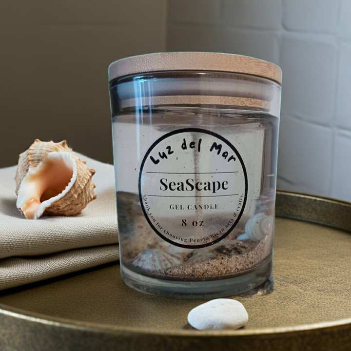 Seascape Gel Candle - Clear - 6 oz net wt.