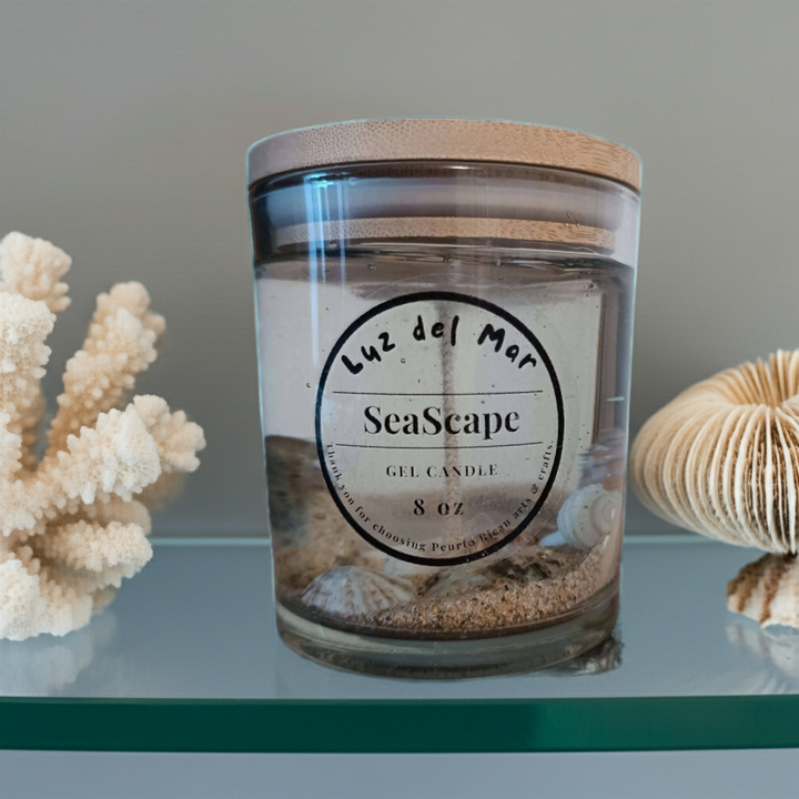 Seascape Gel Candle - Clear - 6 oz net wt.