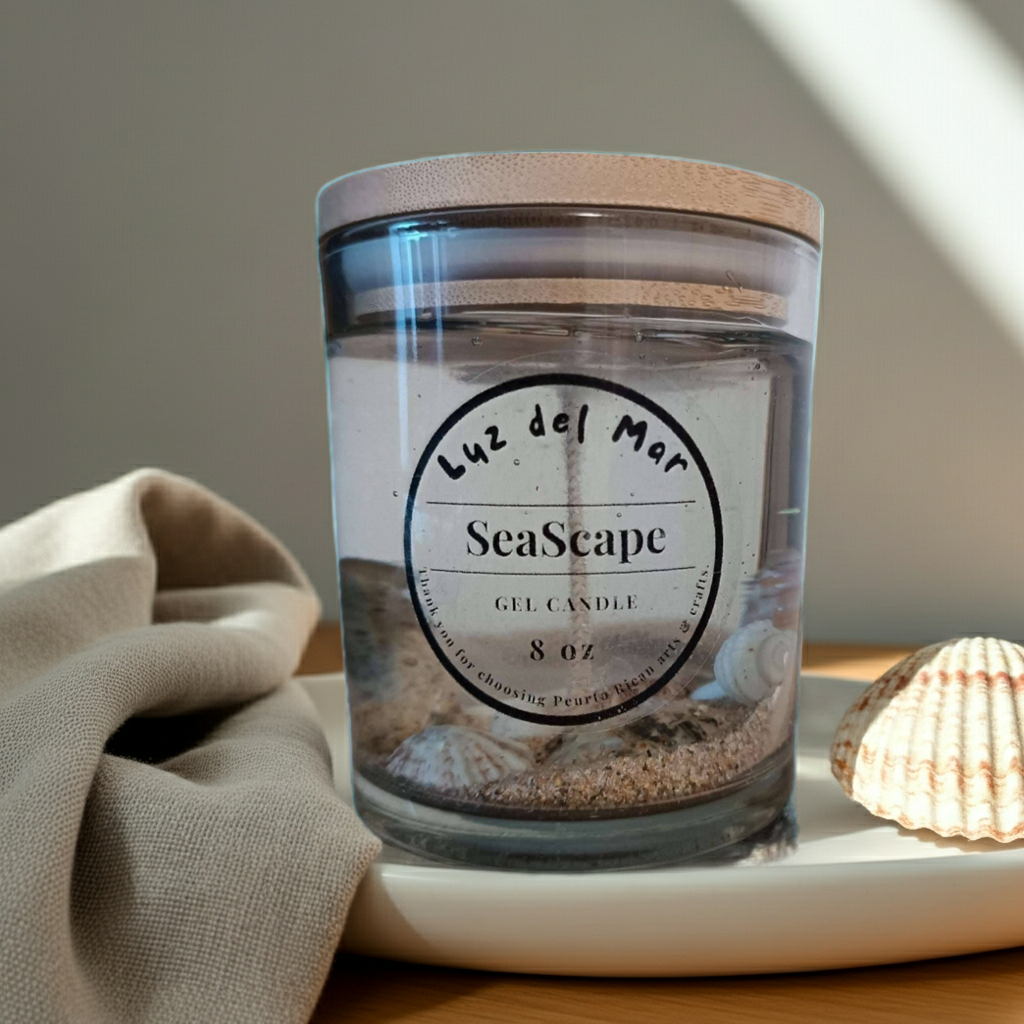 Seascape Gel Candle - Clear - 6 oz net wt.
