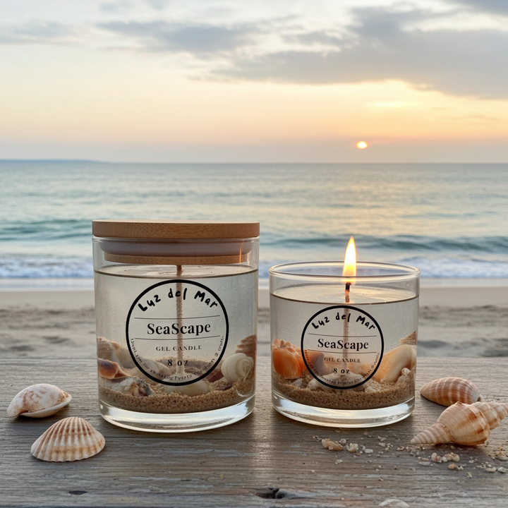 Seascape Gel Candle - Clear - 6 oz net wt.