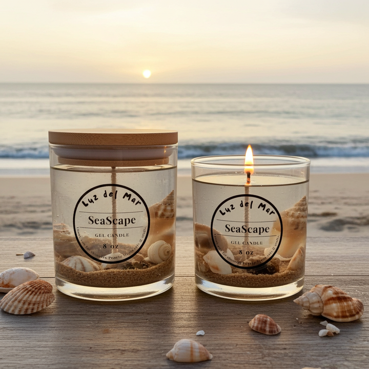 Seascape Gel Candle - Clear - 8 oz net wt.