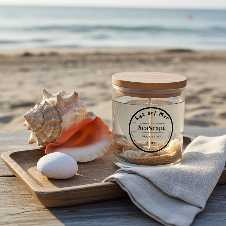 Seascape Gel Candle - Clear - 6 oz net wt.