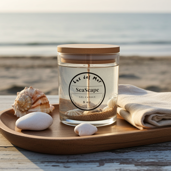 Seascape Gel Candle - Clear - 8 oz net wt.