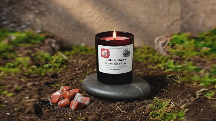 1. Root Chakra 6 oz net wt. Candle (Muladhara)