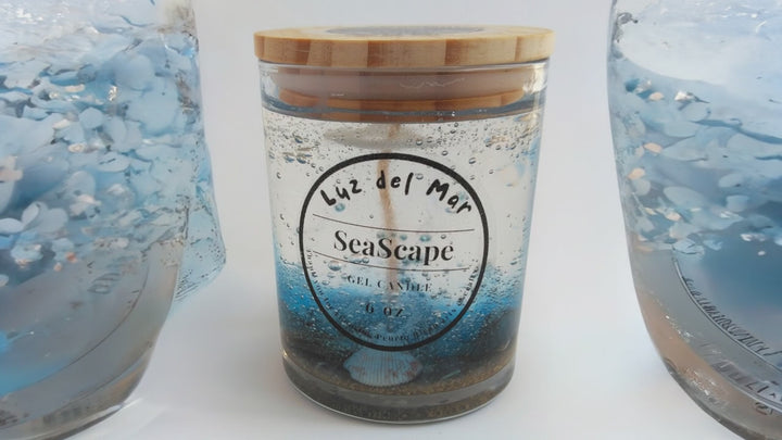 Seascape Gel Candle - Blue Lagoon - 6 oz net wt.